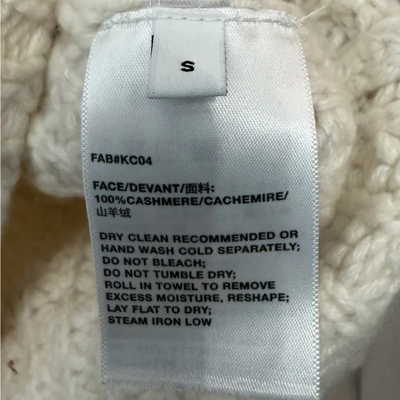 Lafayette 148 New York Cashmere Cream Waffle-Textured Crew Sweater with Sequins - Picture 5 of 5